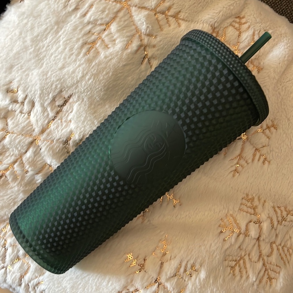 Starbucks 24oz Tumbler Matte Green Studded